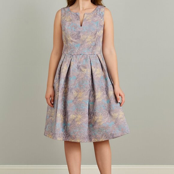 Chetta B Dresses & Skirts - Be by Chetta B Dress Lavender Gold Pleated cocktail Formal Prom Size 16 NWT